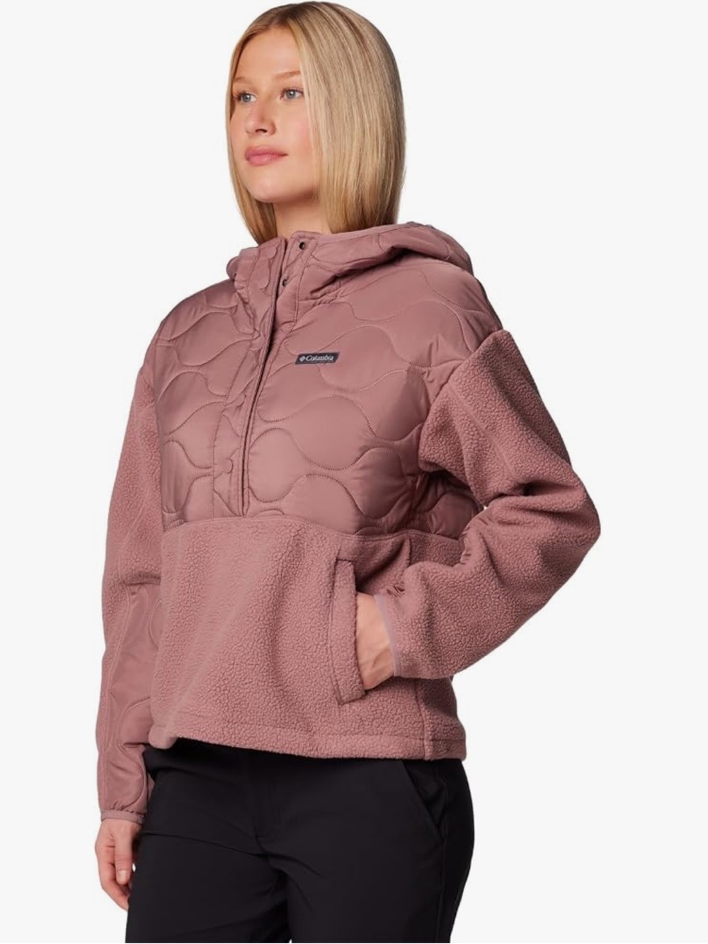 Columbia Cloud Point Hooded Hybrid Fleece Fig XL